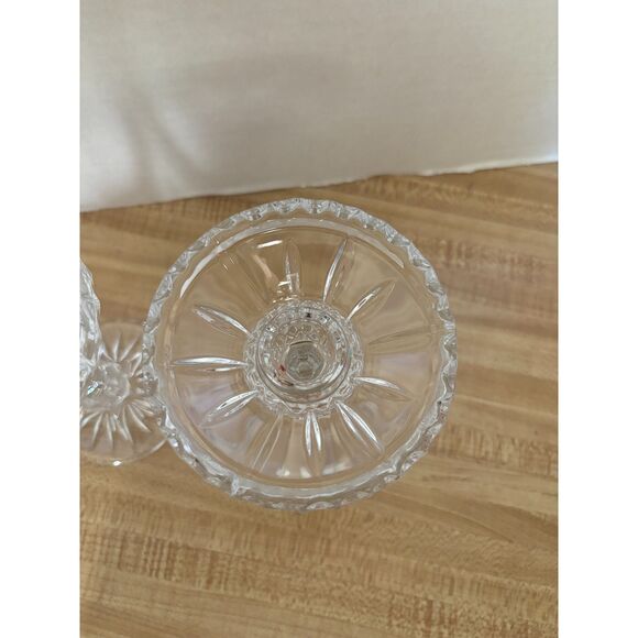 2 Nachtmann Bleikristal Candliere 6" Candle Stick Holders King Edward Pattern - Picture 9 of 15